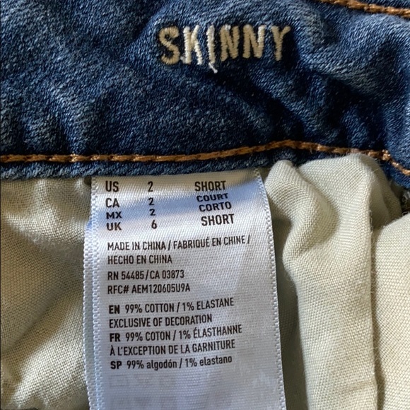 🦅AMERICAN EAGLE OUTFITTERS SKINNY DENIM JEANS - Picture 4 of 8